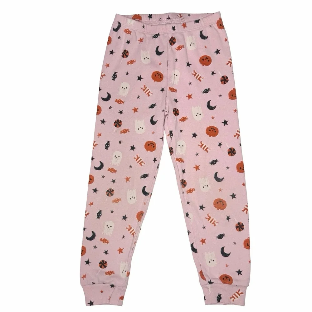 Gymboree Halloween Pajamas Pumpkins Ghosts Moons Candy Stars Size 5